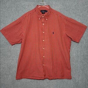 Ralph Lauren Greggor plaid Shirt 100% Cotton